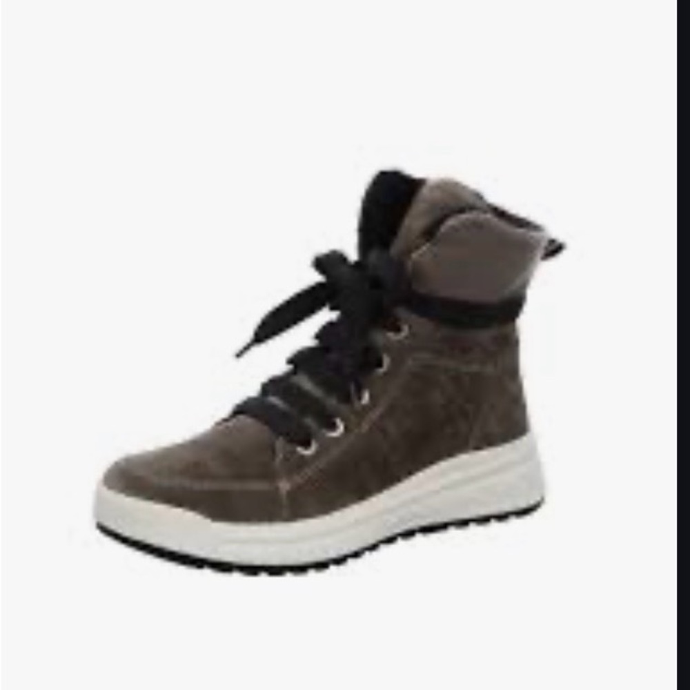 Ara Albany Hydrophobic Lace Up Zip Up Boots Size 7 Water Repellent